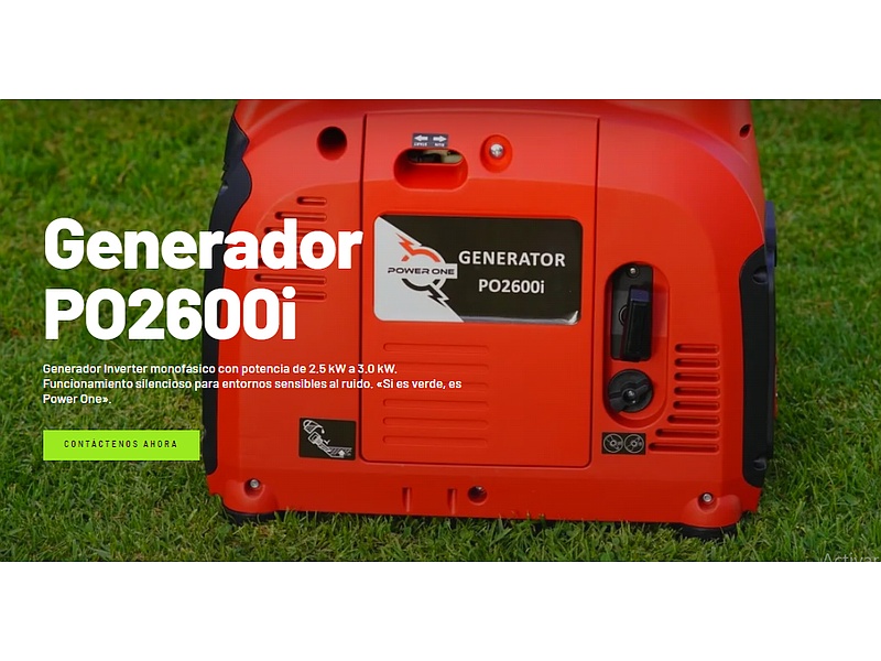 Generador PO2600i. Chile