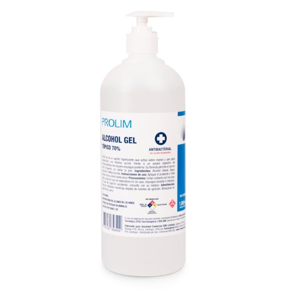 Alcohol Gel 70% Certificado ISP