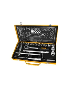 SET DADOS Y CHICHARRA INGCO INDUSTRIAL 24 PIEZAS 1/2"
