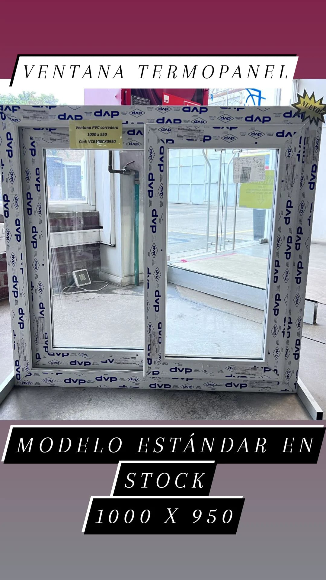 Ventana termopanel 1000x950. Chile
