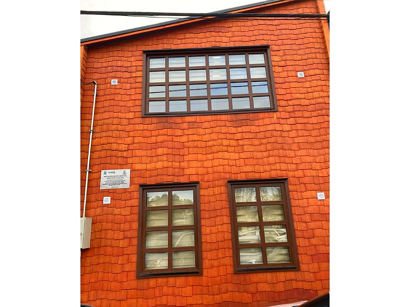 Ventanas de PVC color Nogal Chile
