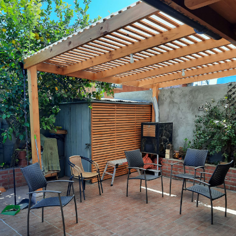 Pérgola madera Guatin Pergolas Paso Alto