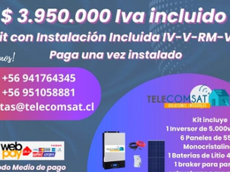 Kit solar empresarial Chile