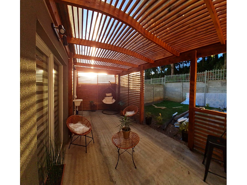 Terraza de madera Chile
