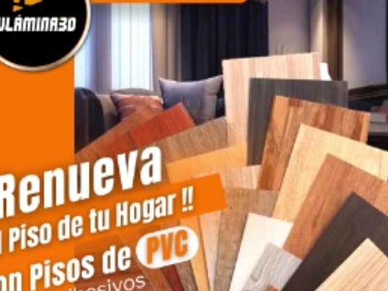 Piso adhesivo wpc