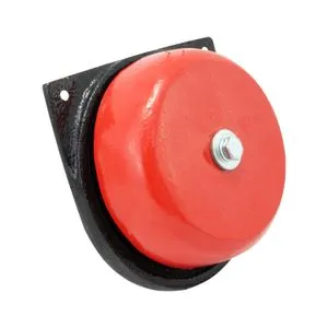 Timbre alarma de 110 V color rojo con negro de 12,5 cm