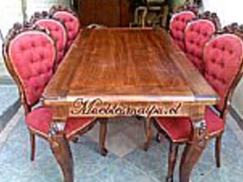COMEDOR RECTANGULAR NORMANDO 6 + 2