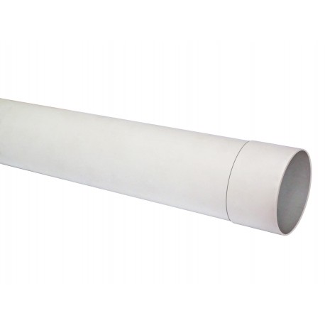 Tubo bajada canaleta 75 mm x 3 mts blanco Hoffens
