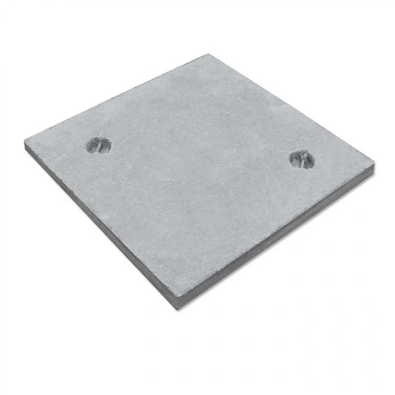 Tapa concreto cuadrada 60 x 60 cms