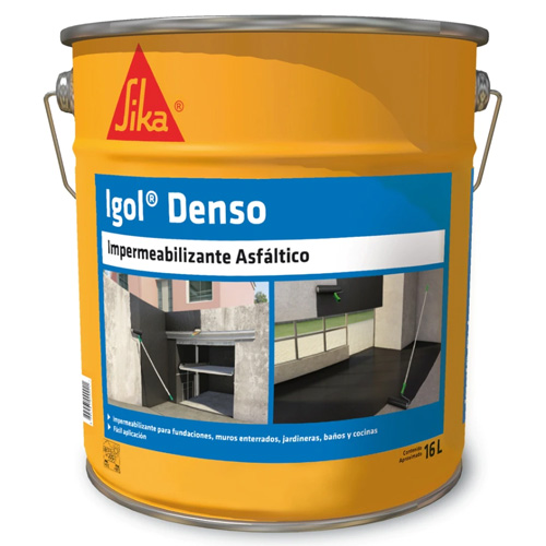  Sika Igol denso (pintura asfaltica) 16 Lt