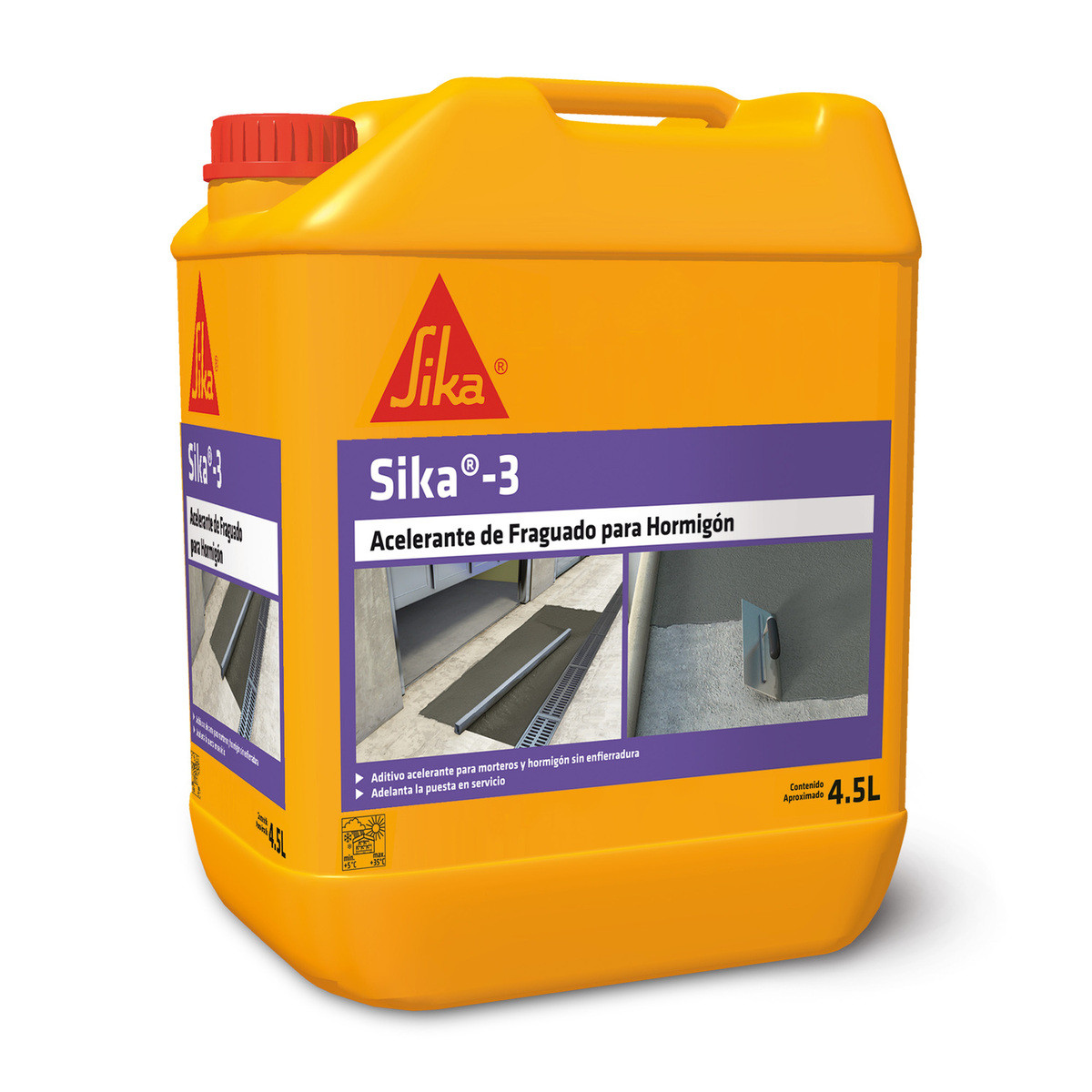 Sika 3 acelerante de fraguado 4.5 Lts