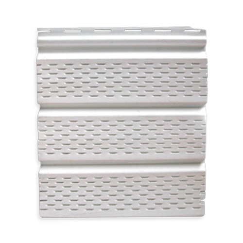 Siding alero perforado 0.3x3.66mt blanco DVP