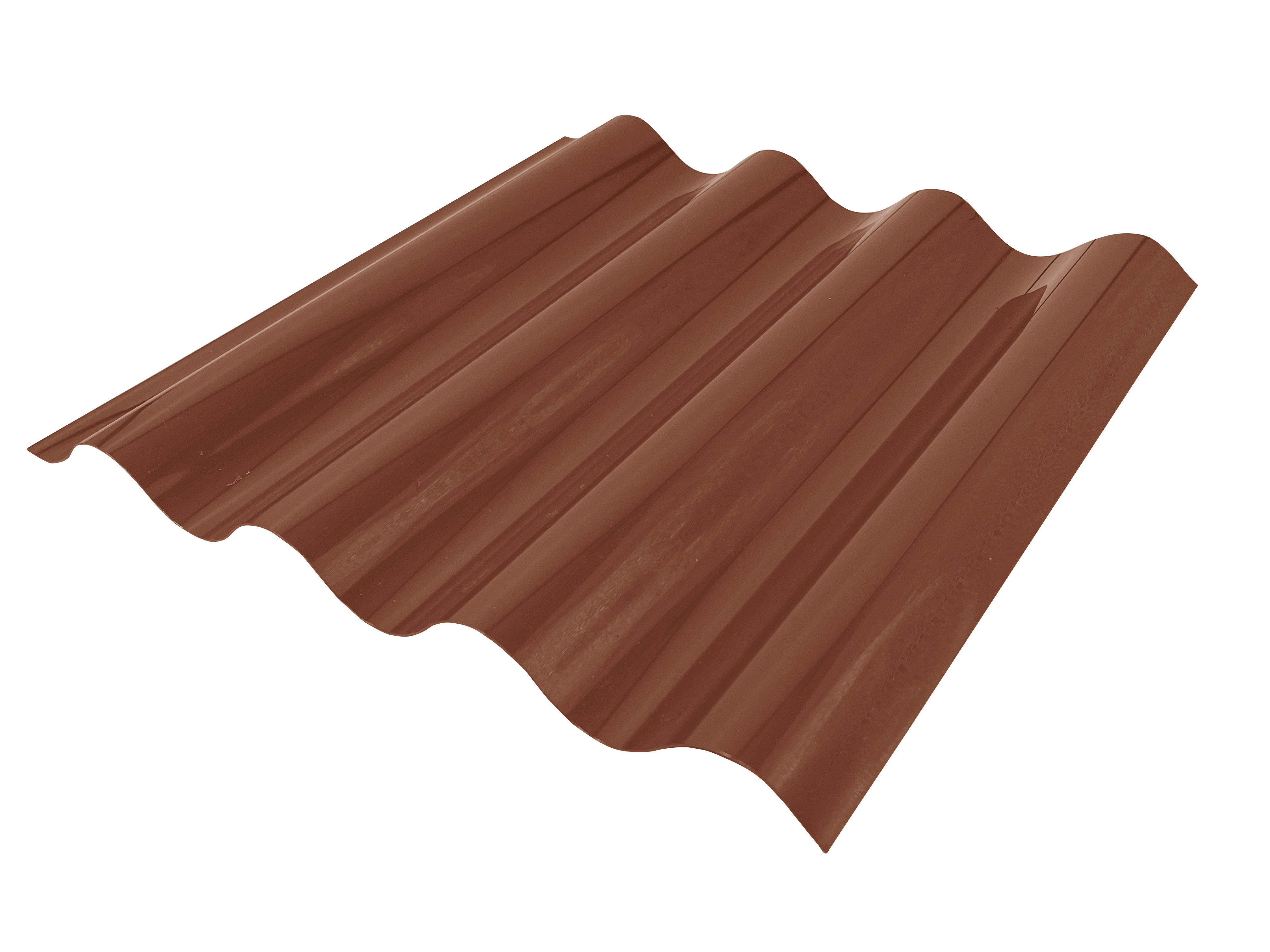 Policarbonato polionda 0.7mm 0.81 x 3.66 mts Terracota