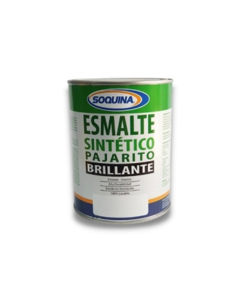 Esmalte Sintético Pajarito Brillante 1/4 Galón Soquina