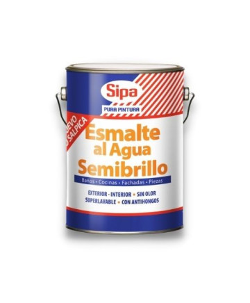 Esmalte al agua Semibrillo Galón Blanco