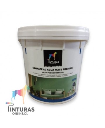 Esmalte al agua Mate Premium Blanco Tineta Pinturas Online