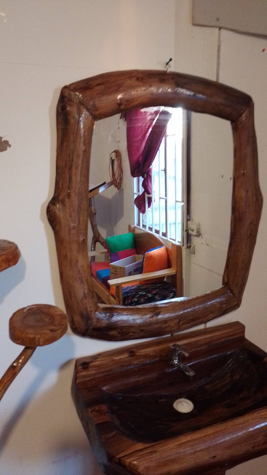 Espejo de madera para baño Chile