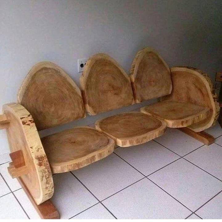 Sillas de 3 de madera vintage Chile