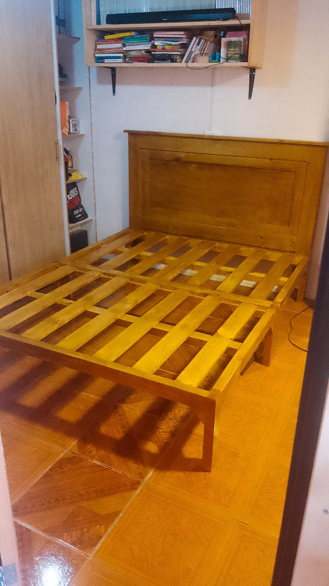 Cama de diseñador de madera moderna Chile