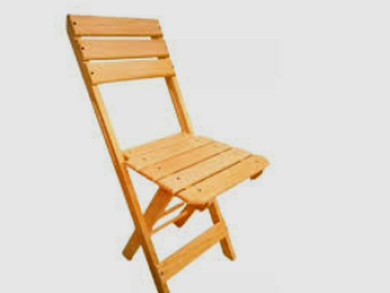 silla madera pino jardin chile