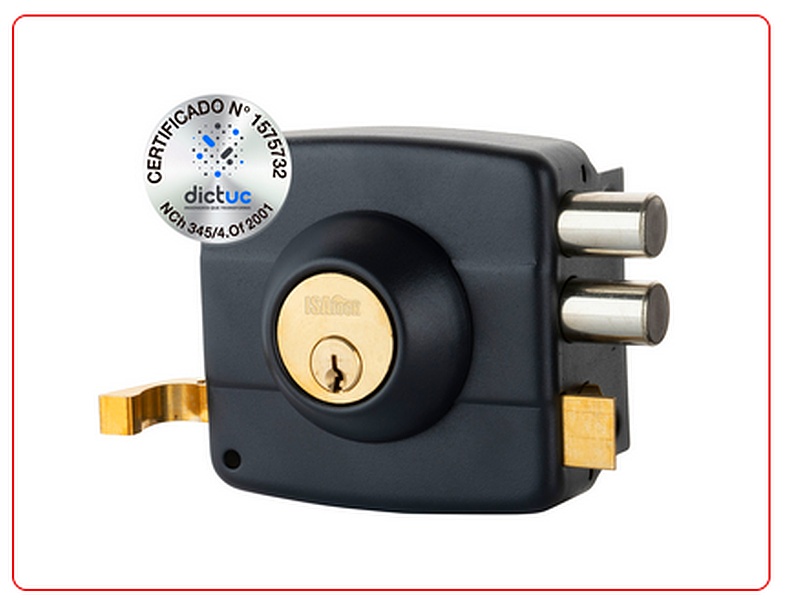 Cerradura Sobreponer Isalock Negra CHILE
