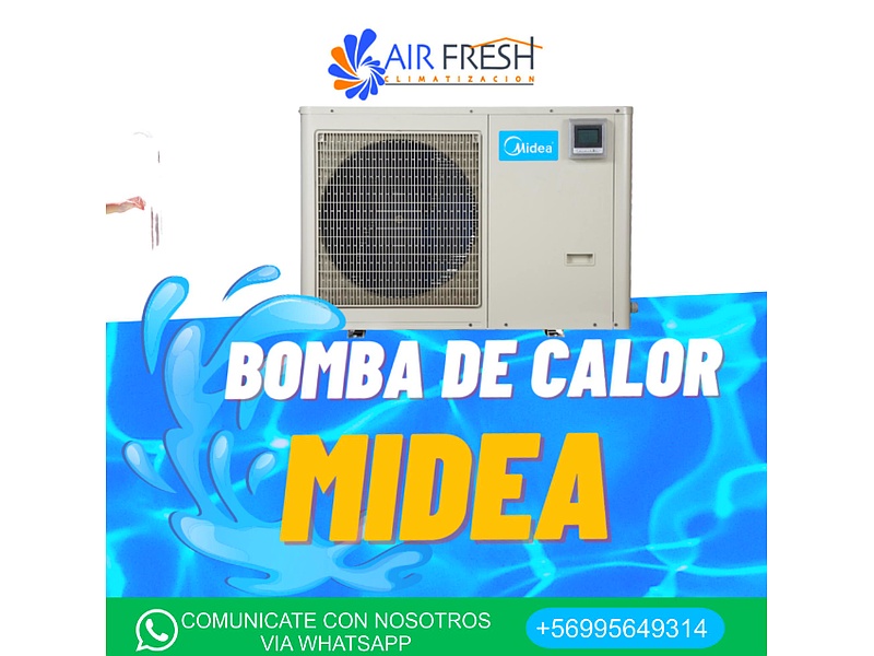 BOMBA CALOR PISCINA MIDEA 8KW Chile