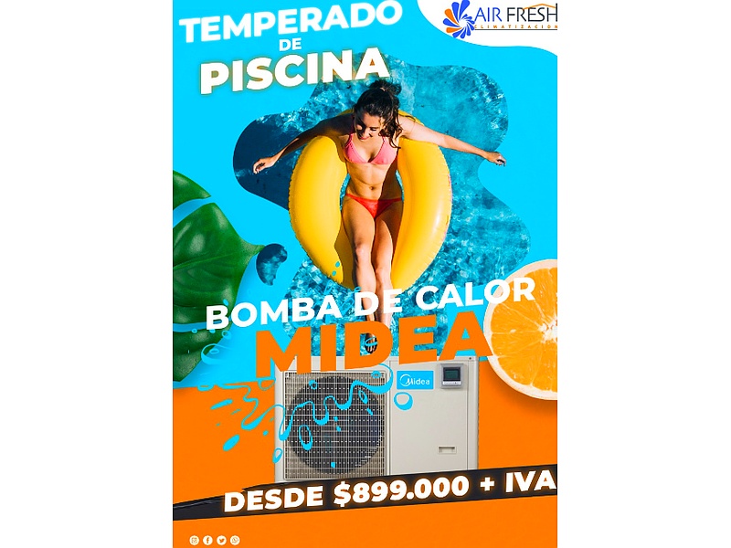 Bomba de calor para piscina Chile