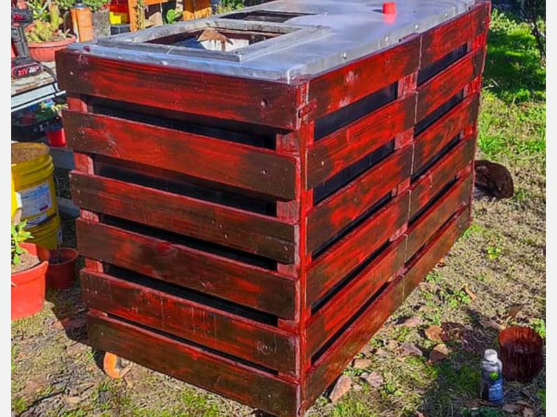 mesa exterior rustico chile