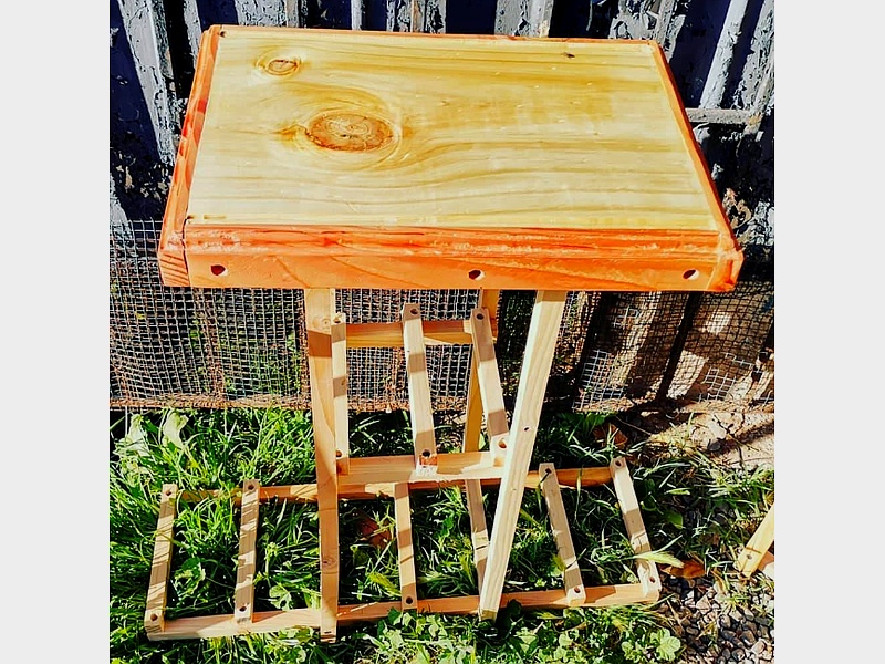 mesa alta amarilla jardin chile