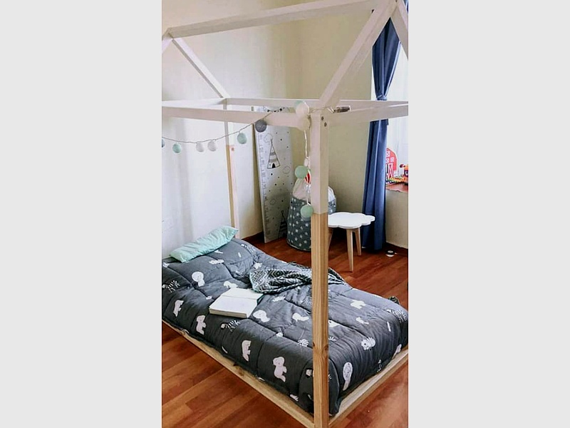 cama 1 plaza beish pequeña chile