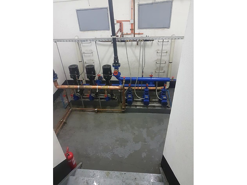 Manifold de impulsión de bombas de agua potable Chile