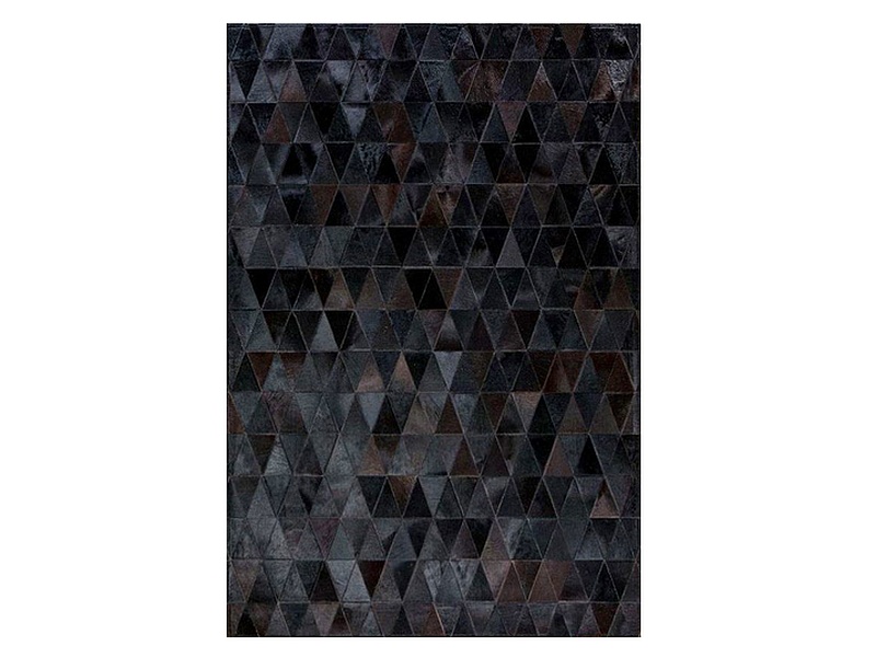  Alfombra Patchwork de Cuero Ansa F7 Negro CHILE