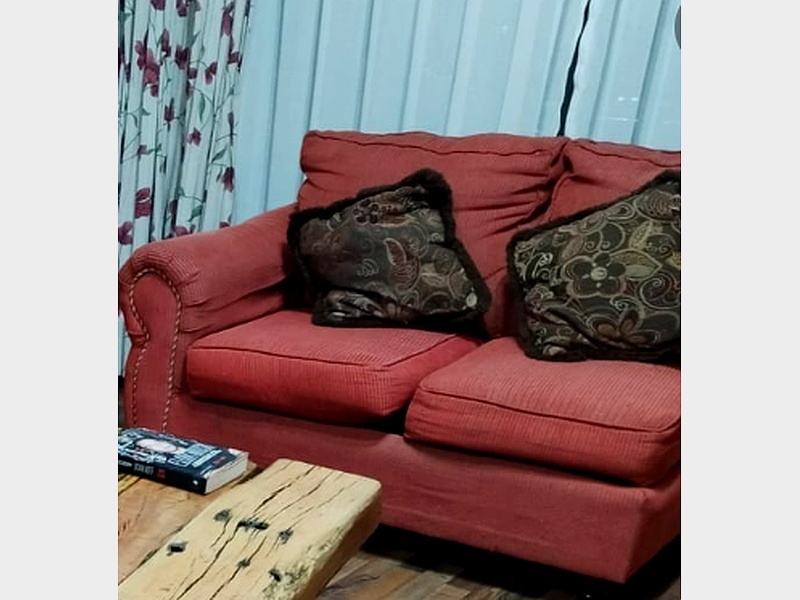 sillon 2 plazas rojo chile