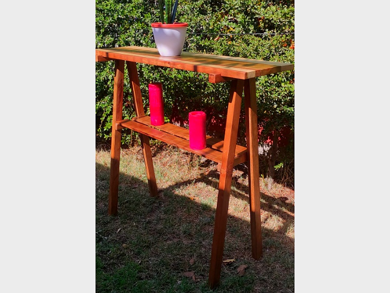 mesa alta jardn madera chile