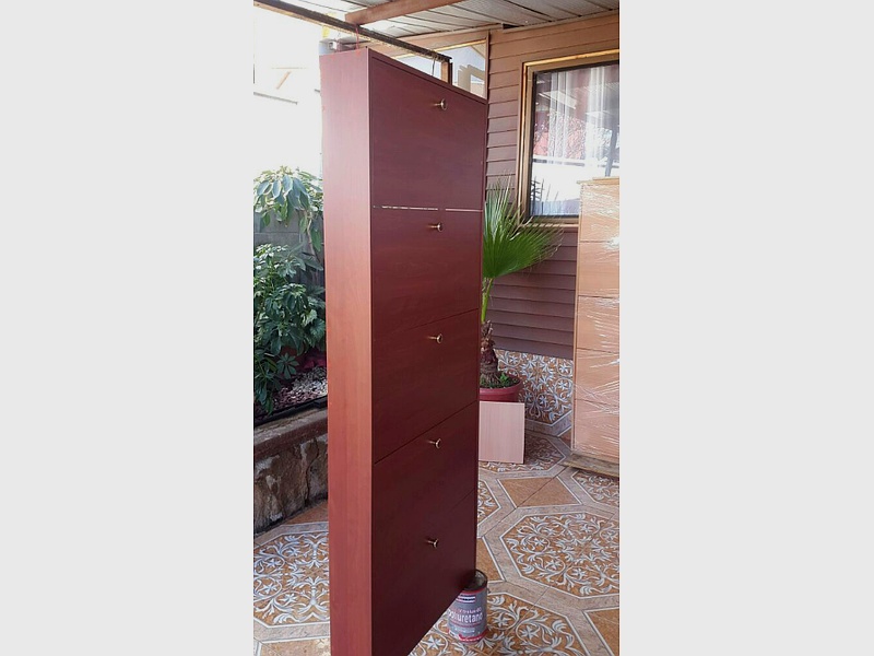 mueble zapatero cafe oscuro chile