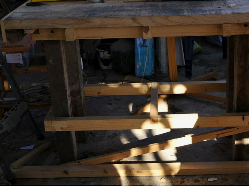 mesa alta jardn madera chile