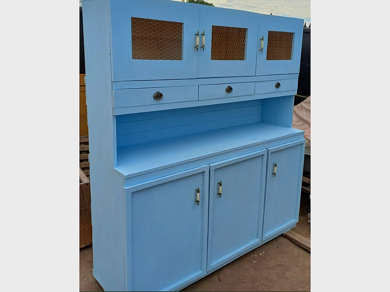 mueble blanco celeste sala chile