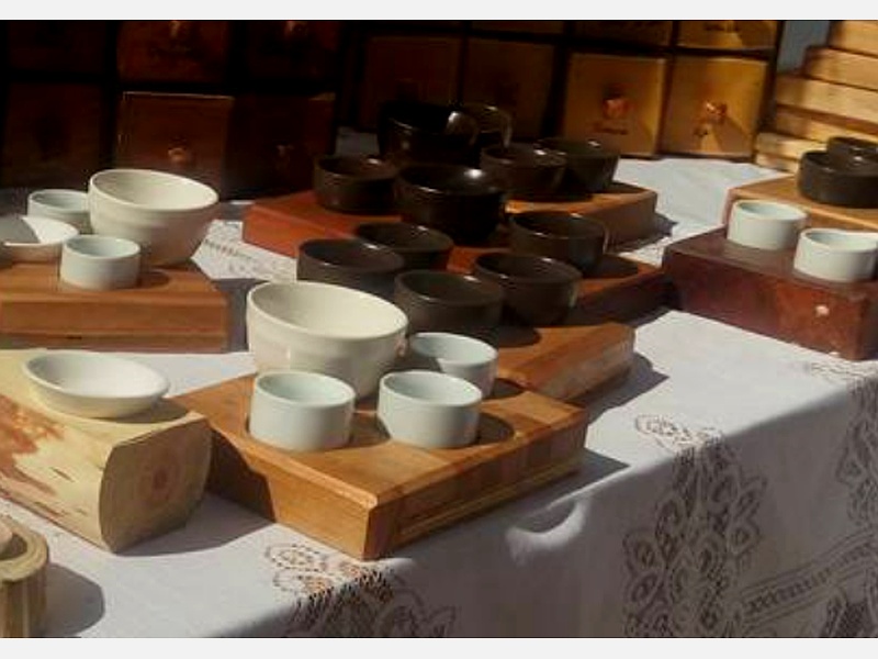 tabla para vaso madera chile