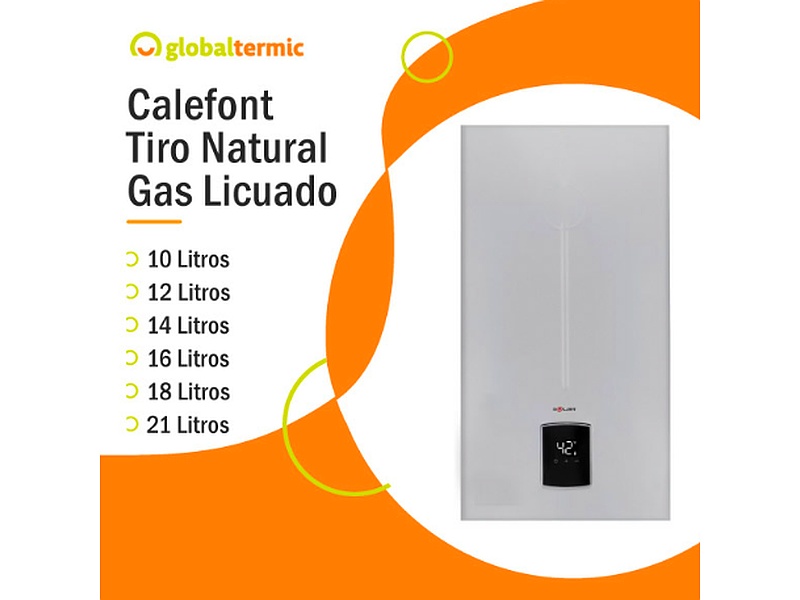 Calefont Tiro Natural Gas Licuado Chile