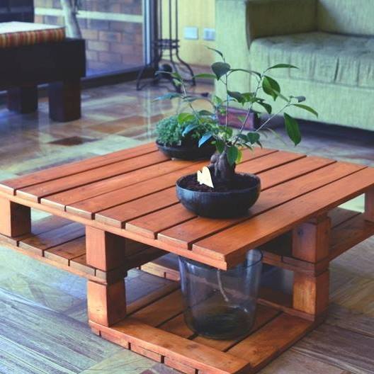 Mesa de centro de sala de madera Chile