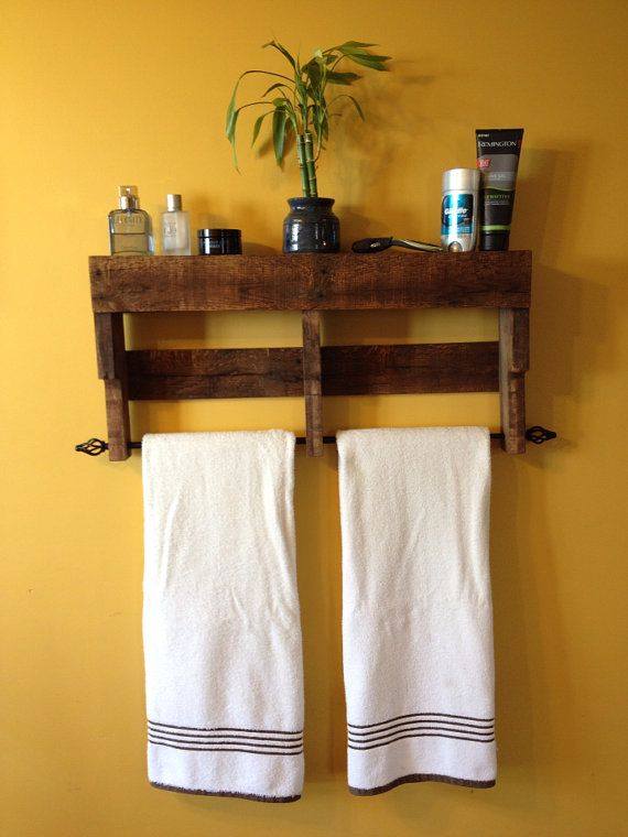 Perchero para baño de madera Chile