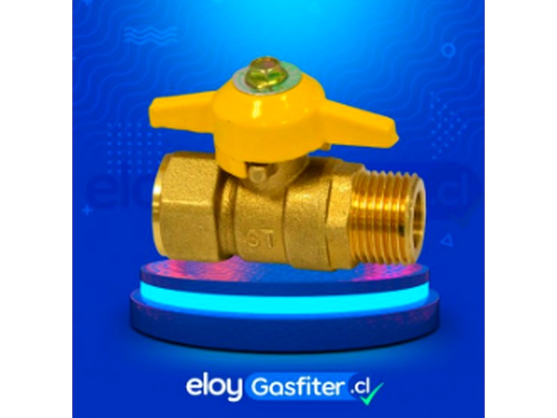 Llave de Paso Gas Hi-He x 1/2 Chile