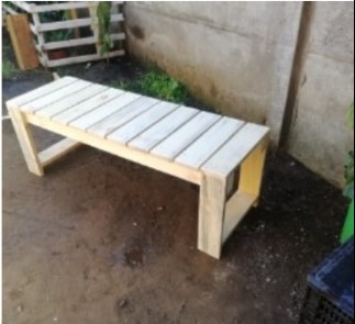 Banco de madera para jardin Chile