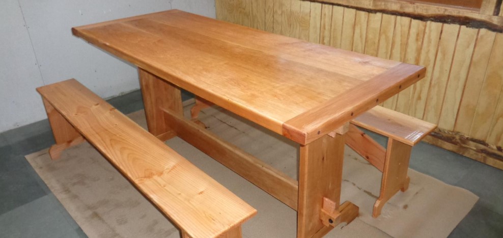 MesaBanca de exterior de madera Chile