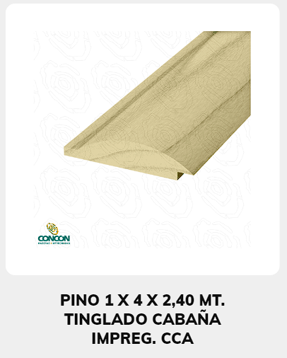 Madera pino 1x4x2 Chile