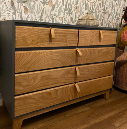 Comoda Madera con Acabado Natural Chile