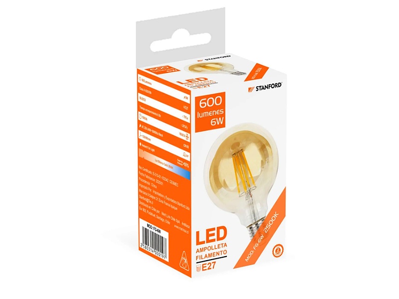 Ampolleta led vintage globo Chile