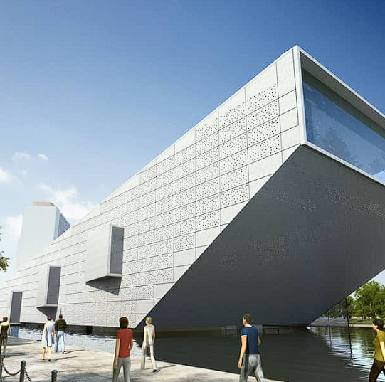 Diseño arquitectónico de edificio contemporáneo Chile