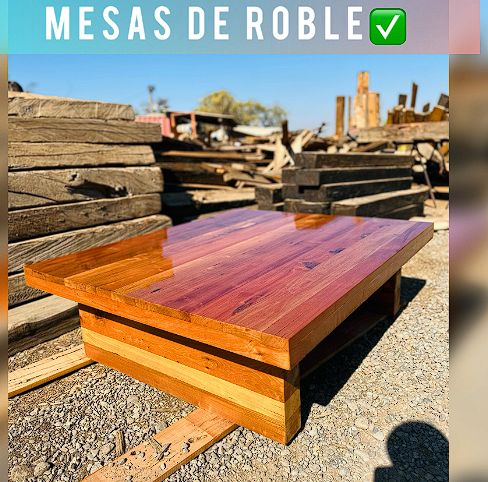 Mesa de comedor roble oscuro Chile
