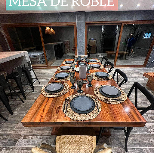 Mesa de centro de madera envejecida Chile